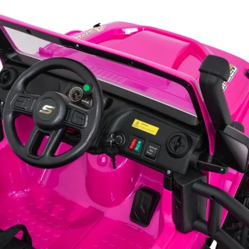 Jeep Monster Ružičasti Auto Na Akumulator 14
