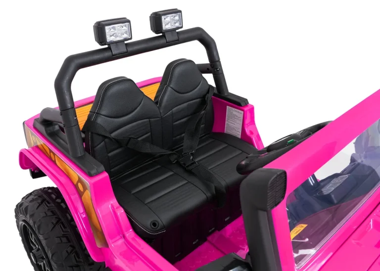 Jeep Monster Ružičasti Auto Na Akumulator 18