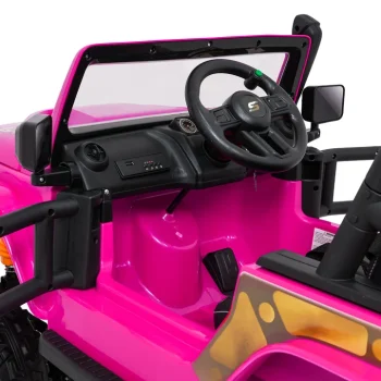 Jeep Monster Ružičasti Auto Na Akumulator 19