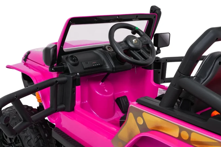 Jeep Monster Ružičasti Auto Na Akumulator 19