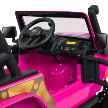 Jeep Monster Ružičasti Auto Na Akumulator 20
