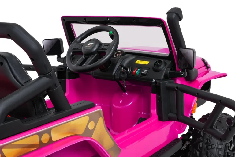 Jeep Monster Ružičasti Auto Na Akumulator 20