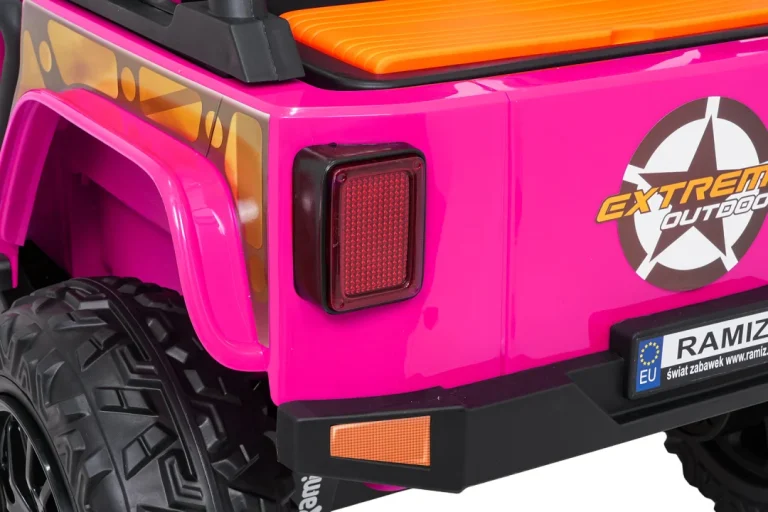 Jeep Monster Ružičasti Auto Na Akumulator 25
