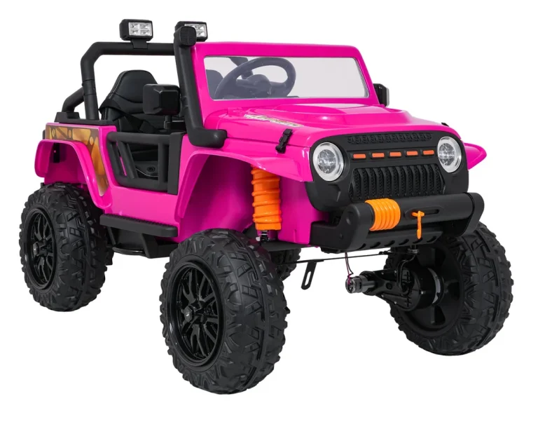 Jeep Monster Ružičasti Auto Na Akumulator 3