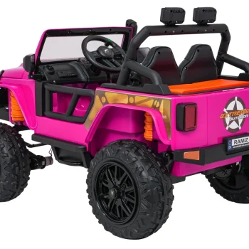 Jeep Monster Ružičasti Auto Na Akumulator 5