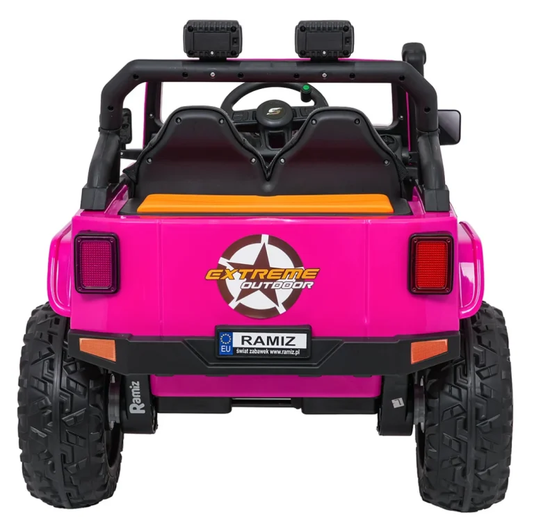 Jeep Monster Ružičasti Auto Na Akumulator 6