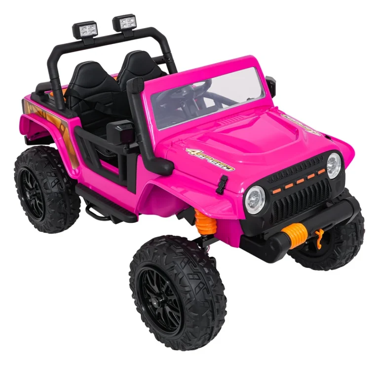 Jeep Monster Ružičasti Auto Na Akumulator 8
