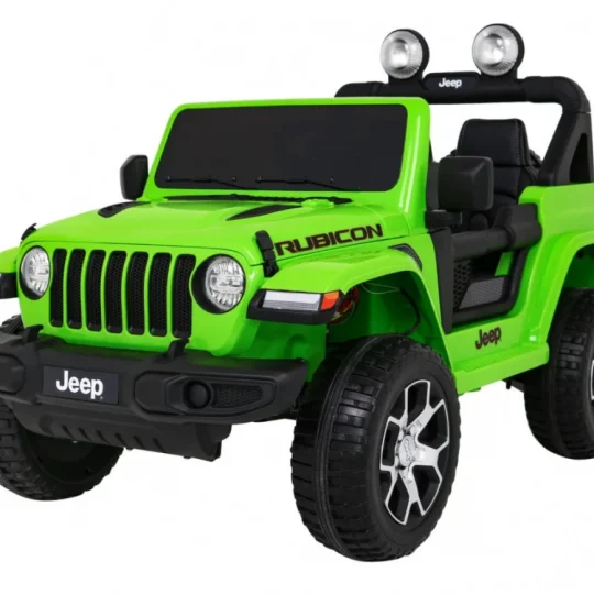 Jeep Wrangler Rubicon Dječja Autosjedalica Na Baterije Zelena + Daljinski Upravljač + Mp3 Led Radio 1