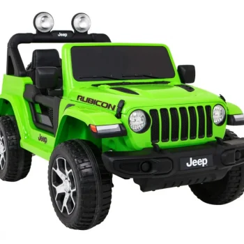 Jeep Wrangler Rubicon Dječja Autosjedalica Na Baterije Zelena + Daljinski Upravljač + Mp3 Led Radio 11