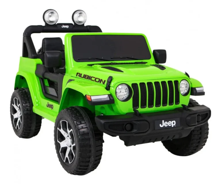 Jeep Wrangler Rubicon Dječja Autosjedalica Na Baterije Zelena + Daljinski Upravljač + Mp3 Led Radio 11