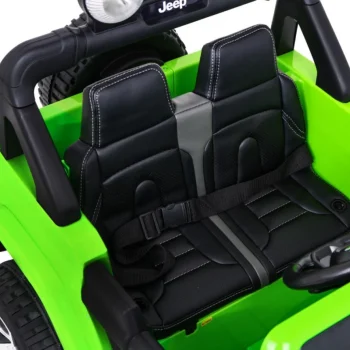 Jeep Wrangler Rubicon Dječja Autosjedalica Na Baterije Zelena + Daljinski Upravljač + Mp3 Led Radio 12