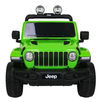 Jeep Wrangler Rubicon Dječja Autosjedalica Na Baterije Zelena + Daljinski Upravljač + Mp3 Led Radio 4