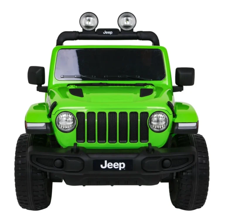 Jeep Wrangler Rubicon Dječja Autosjedalica Na Baterije Zelena + Daljinski Upravljač + Mp3 Led Radio 4