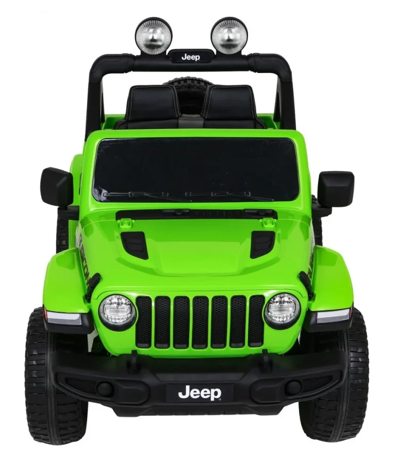 Jeep Wrangler Rubicon Dječja Autosjedalica Na Baterije Zelena + Daljinski Upravljač + Mp3 Led Radio 5