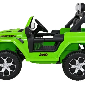 Jeep Wrangler Rubicon Dječja Autosjedalica Na Baterije Zelena + Daljinski Upravljač + Mp3 Led Radio 6