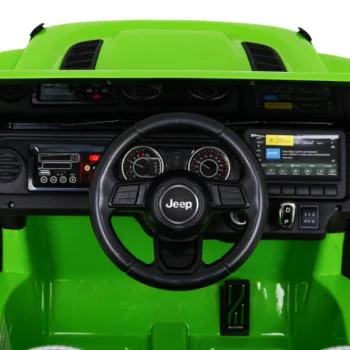 Jeep Wrangler Rubicon Dječja Autosjedalica Na Baterije Zelena + Daljinski Upravljač + Mp3 Led Radio 9