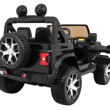 Jeep Wrangler Rubicon Dječji Terenski Automobil Na Baterije, Crni + Daljinski Upravljač + 4x4, Crna 10