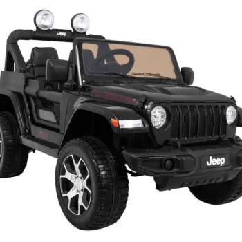 Jeep Wrangler Rubicon Dječji Terenski Automobil Na Baterije, Crni + Daljinski Upravljač + 4x4, Crna 12