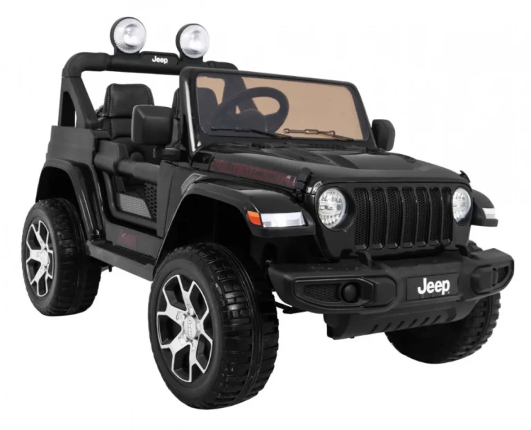 Jeep Wrangler Rubicon Dječji Terenski Automobil Na Baterije, Crni + Daljinski Upravljač + 4x4, Crna 12