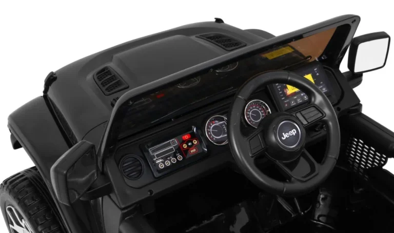 Jeep Wrangler Rubicon Dječji Terenski Automobil Na Baterije, Crni + Daljinski Upravljač + 4x4, Crna 14