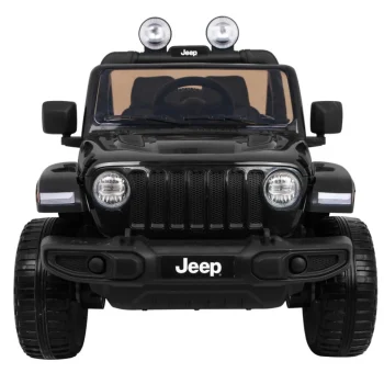 Jeep Wrangler Rubicon Dječji Terenski Automobil Na Baterije, Crni + Daljinski Upravljač + 4x4, Crna 4