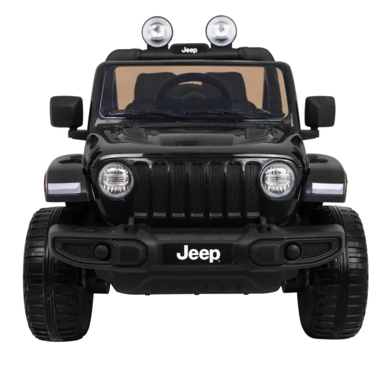 Jeep Wrangler Rubicon Dječji Terenski Automobil Na Baterije, Crni + Daljinski Upravljač + 4x4, Crna 4