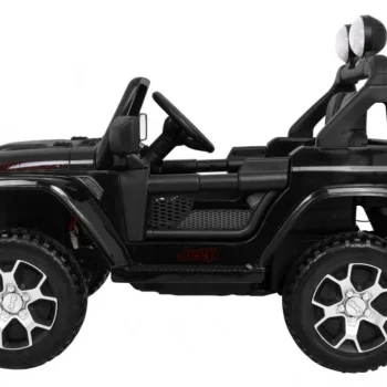 Jeep Wrangler Rubicon Dječji Terenski Automobil Na Baterije, Crni + Daljinski Upravljač + 4x4, Crna 5