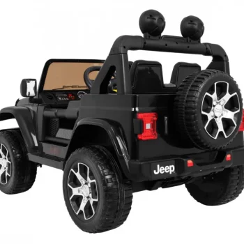 Jeep Wrangler Rubicon Dječji Terenski Automobil Na Baterije, Crni + Daljinski Upravljač + 4x4, Crna 6