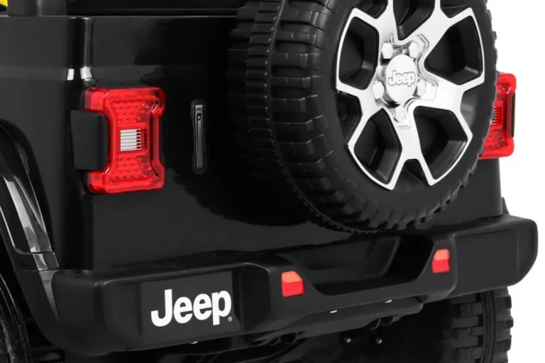 Jeep Wrangler Rubicon Dječji Terenski Automobil Na Baterije, Crni + Daljinski Upravljač + 4x4, Crna 7
