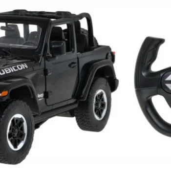 Jeep Wrangler Rubicon Crni Rastar Model 1:14 Automobil Na Daljinsko Upravljanje + 2,4 Ghz, Crna 2
