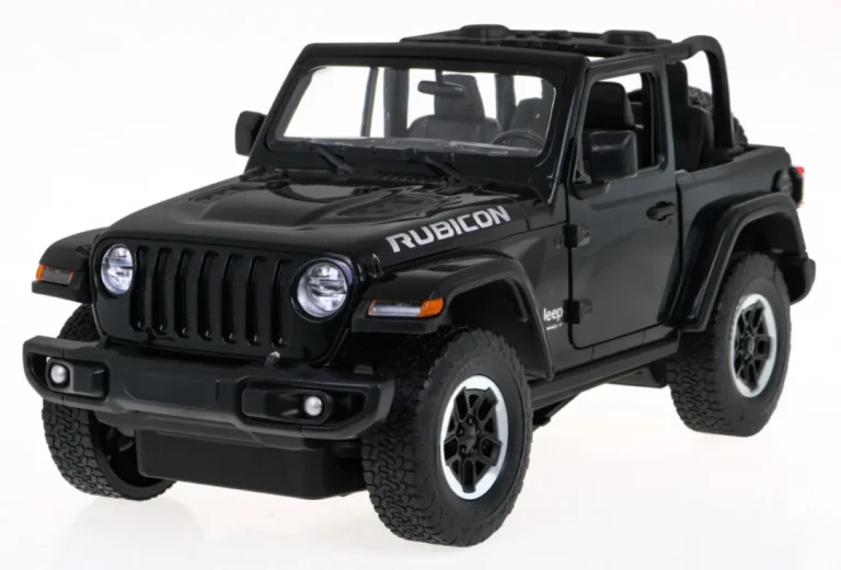 Jeep Wrangler Rubicon Crni Rastar Model 1:14 Automobil Na Daljinsko Upravljanje + 2,4 Ghz, Crna 3