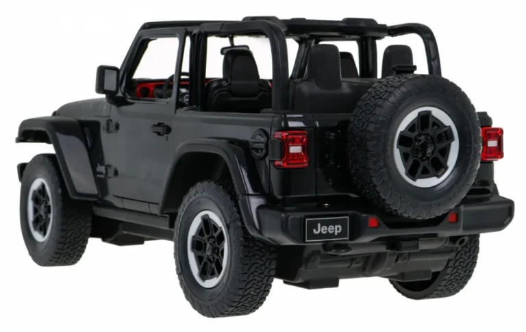 Jeep Wrangler Rubicon Crni Rastar Model 1:14 Automobil Na Daljinsko Upravljanje + 2,4 Ghz, Crna 4