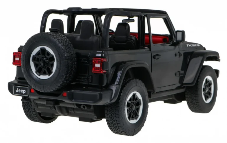 Jeep Wrangler Rubicon Crni Rastar Model 1:14 Automobil Na Daljinsko Upravljanje + 2,4 Ghz, Crna 5