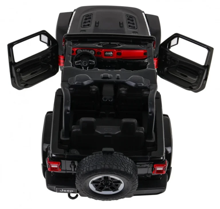 Jeep Wrangler Rubicon Crni Rastar Model 1:14 Automobil Na Daljinsko Upravljanje + 2,4 Ghz, Crna 7