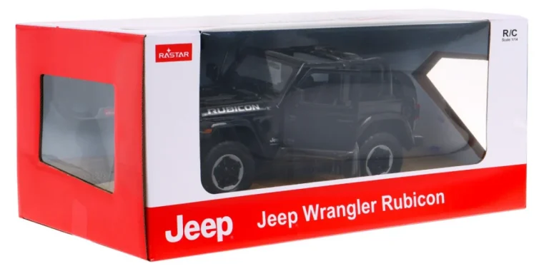 Jeep Wrangler Rubicon Crni Rastar Model 1:14 Automobil Na Daljinsko Upravljanje + 2,4 Ghz, Crna 9