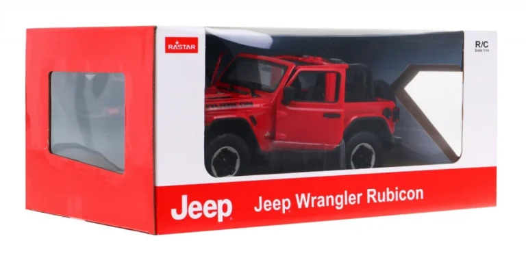 Jeep Wrangler Rubicon Crveni Rastar Model 1:14 Automobil Na Daljinsko Upravljanje + 2,4 Ghz, Crvena 11