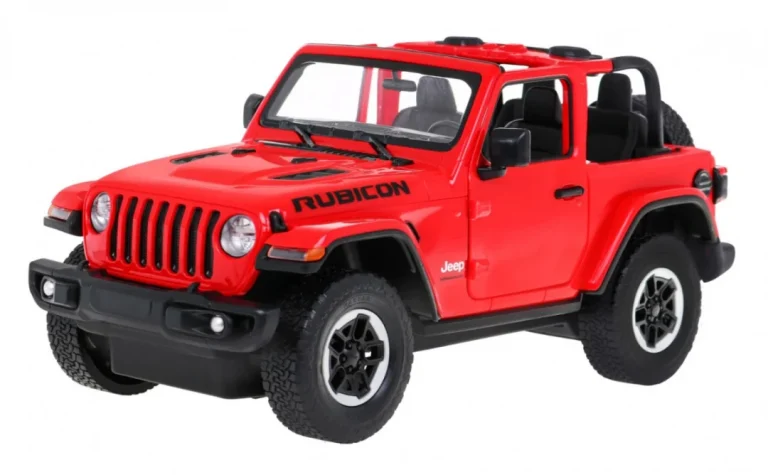 Jeep Wrangler Rubicon Crveni Rastar Model 1:14 Automobil Na Daljinsko Upravljanje + 2,4 Ghz, Crvena 2