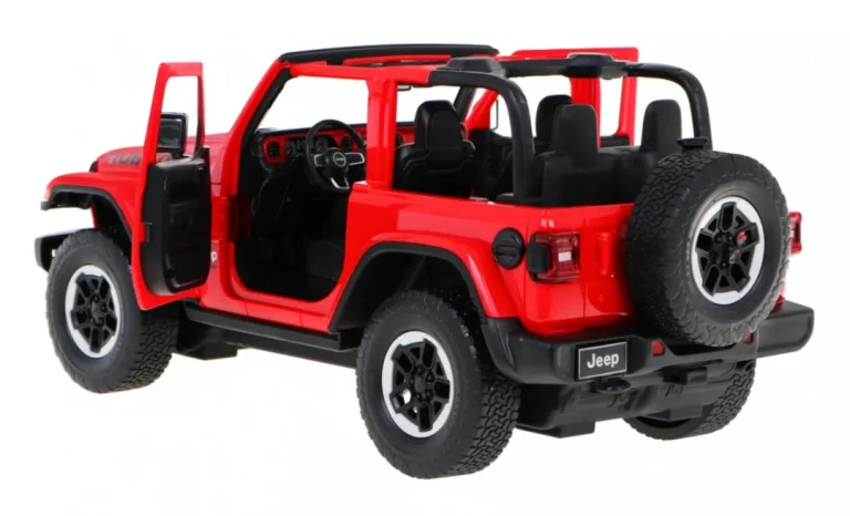 Jeep Wrangler Rubicon Crveni Rastar Model 1:14 Automobil Na Daljinsko Upravljanje + 2,4 Ghz, Crvena 3