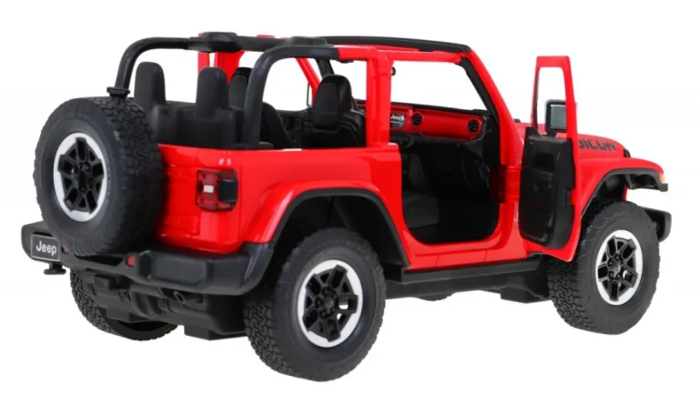 Jeep Wrangler Rubicon Crveni Rastar Model 1:14 Automobil Na Daljinsko Upravljanje + 2,4 Ghz, Crvena 4