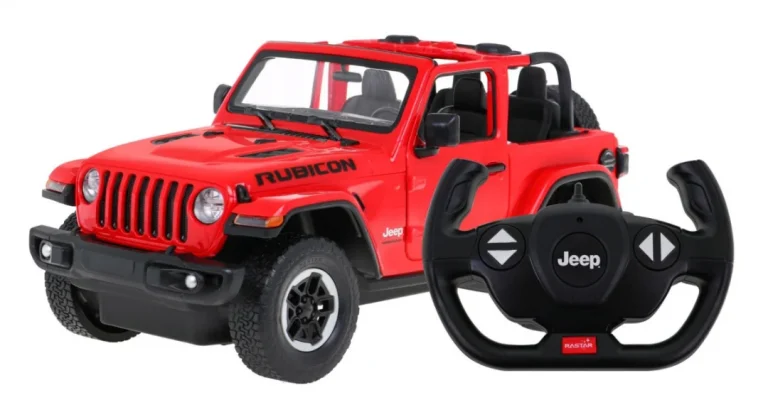 Jeep Wrangler Rubicon Crveni Rastar Model 1:14 Automobil Na Daljinsko Upravljanje + 2,4 Ghz, Crvena 6