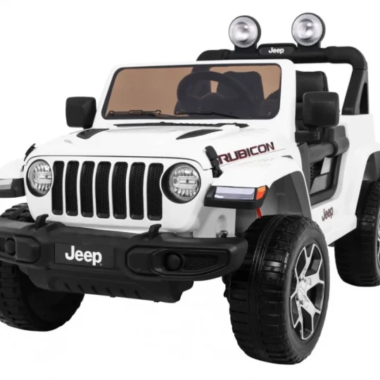 Jeep Wrangler Rubicon Dječji Auto Na Baterije, Bijeli + Daljinski Upravljač, Bijela 1
