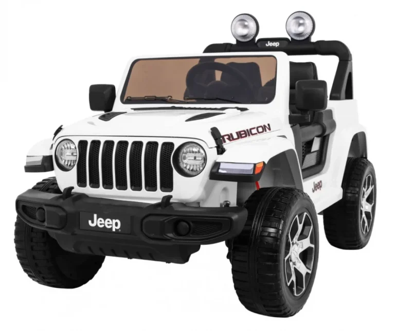 Jeep Wrangler Rubicon Dječji Auto Na Baterije, Bijeli + Daljinski Upravljač, Bijela 1