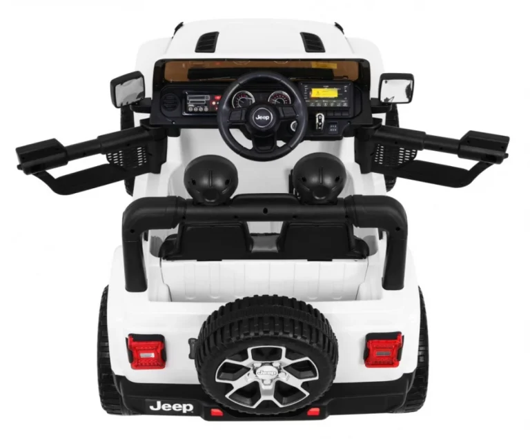 Jeep Wrangler Rubicon Dječji Auto Na Baterije, Bijeli + Daljinski Upravljač, Bijela 11