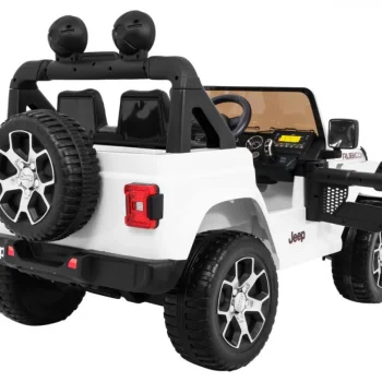 Jeep Wrangler Rubicon Dječji Auto Na Baterije, Bijeli + Daljinski Upravljač, Bijela 12