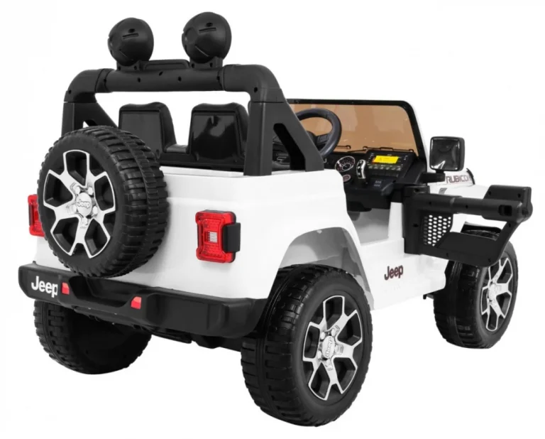 Jeep Wrangler Rubicon Dječji Auto Na Baterije, Bijeli + Daljinski Upravljač, Bijela 12