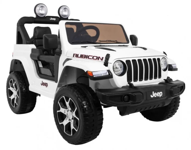 Jeep Wrangler Rubicon Dječji Auto Na Baterije, Bijeli + Daljinski Upravljač, Bijela 13
