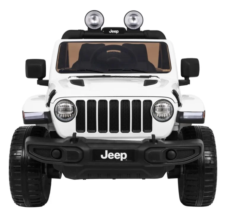 Jeep Wrangler Rubicon Dječji Auto Na Baterije, Bijeli + Daljinski Upravljač, Bijela 4