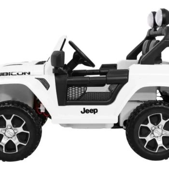 Jeep Wrangler Rubicon Dječji Auto Na Baterije, Bijeli + Daljinski Upravljač, Bijela 5