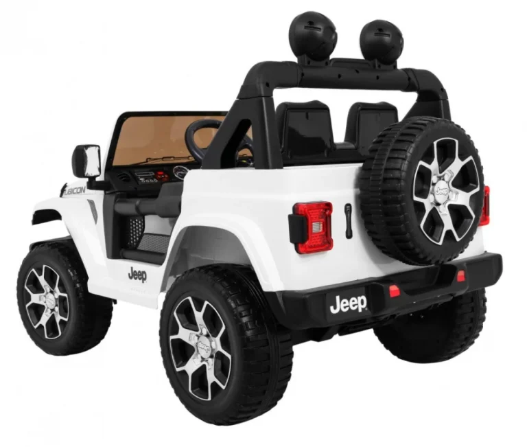 Jeep Wrangler Rubicon Dječji Auto Na Baterije, Bijeli + Daljinski Upravljač, Bijela 6