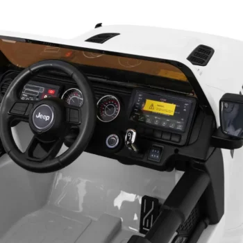 Jeep Wrangler Rubicon Dječji Auto Na Baterije, Bijeli + Daljinski Upravljač, Bijela 7